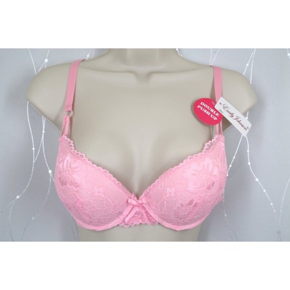 Emily Johnson Other - VS Bombshell Inspired Adds 2 Cups Ultimate Pushup Bra 38B Pink Lace